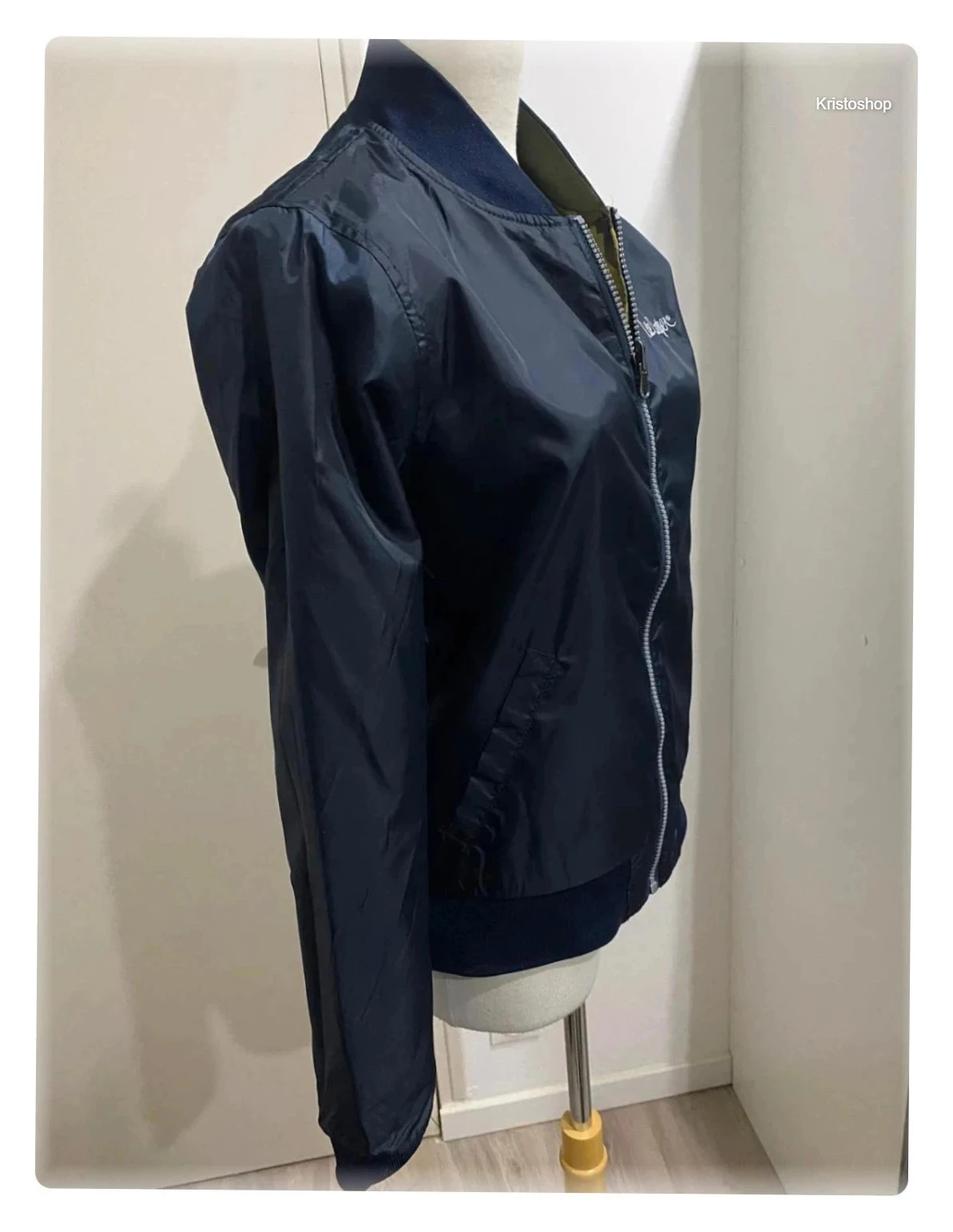 Chaqueta 2-en-1 Lee Cooper Reversible negra y camuflaje Fullzip Crewneck Talla XS – photo 7
